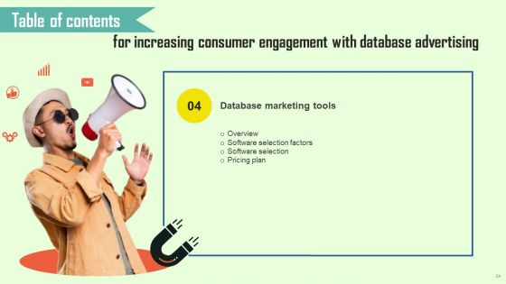 Increasing Consumer Engagement With Database Advertising Ppt PowerPoint Presentation Complete Deck With Slides