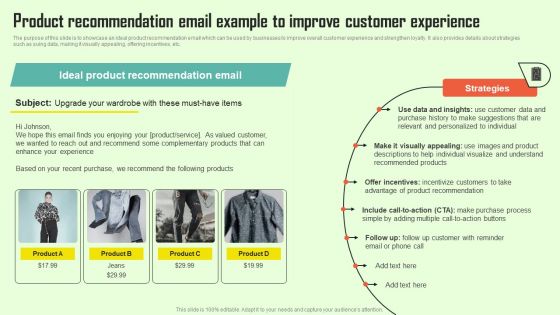 Increasing Consumer Engagement With Database Product Recommendation Email Example Themes PDF Increasing Consumer Engagement With Database Product Recommendation Email Example Themes PDF