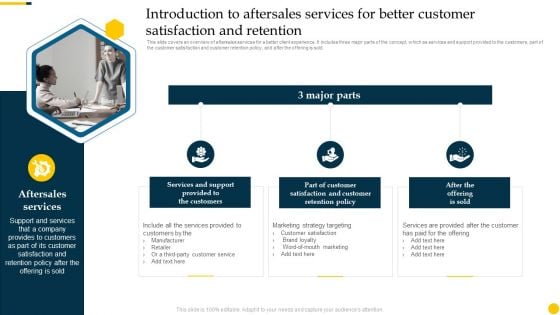 Increasing Customer Introduction To Aftersales Services For Better Customer Satisfaction Sample PDF