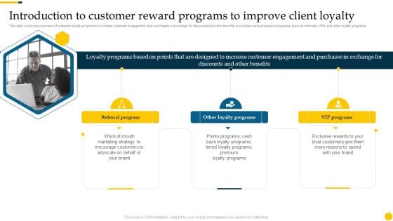 Increasing Customer Introduction To Customer Reward Programs To Improve Client Loyalty Information PDF Increasing Customer Introduction To Customer Reward Programs To Improve Client Loyalty Information PDF
