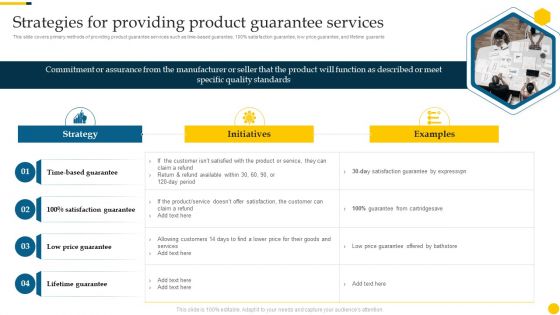 Increasing Customer Strategies For Providing Product Guarantee Services Rules PDF