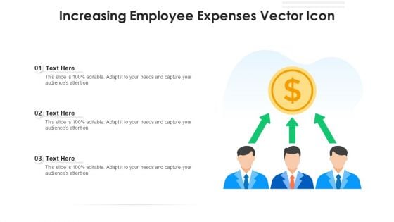 Increasing Employee Expenses Vector Icon Ppt PowerPoint Presentation File Good PDF