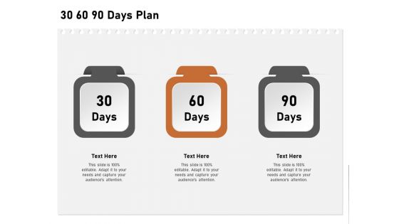 Incremental Approach 30 60 90 Days Plan Ppt Infographics Diagrams PDF