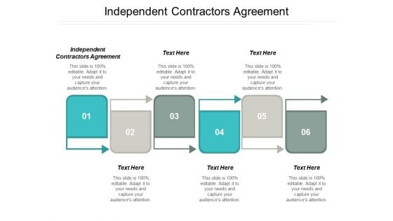 Independent Contractors Agreement Ppt PowerPoint Presentation Styles Slides Cpb