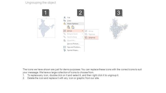 India Map Of With Gender Ratio Analysis Powerpoint Slides