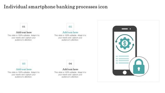 Individual Smartphone Banking Processes Icon Download PDF