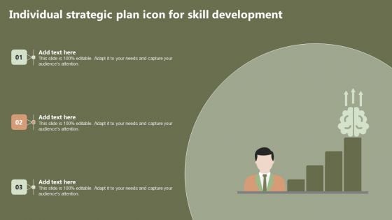 Individual Strategic Plan Icon For Skill Development Formats PDF