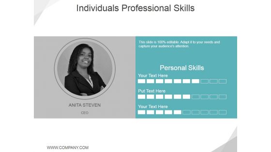 Individuals Professional Skills Ppt PowerPoint Presentation File Display