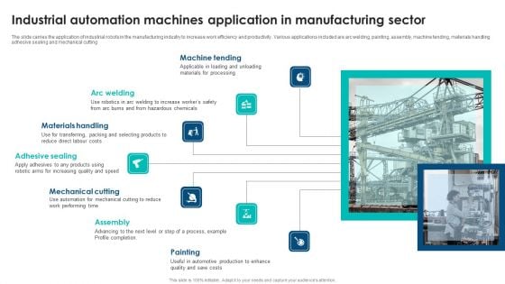 Industrial Automation Machines Application In Manufacturing Sector Download PDF Industrial Automation Machines Application In Manufacturing Sector Download PDF