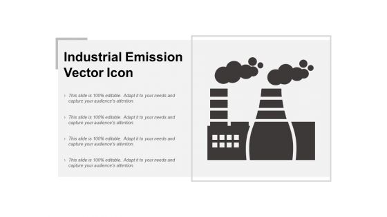 Industrial Emission Vector Icon Ppt PowerPoint Presentation Model Format Ideas