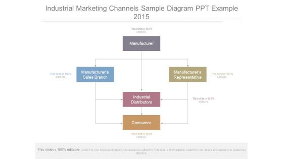 Industrial Marketing Channels Sample Diagram Ppt Example 2015