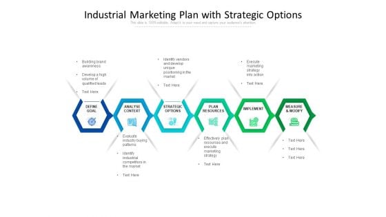 Industrial Marketing Plan With Strategic Options Ppt PowerPoint Presentation Gallery Diagrams PDF Industrial Marketing Plan With Strategic Options Ppt PowerPoint Presentation Gallery Diagrams PDF