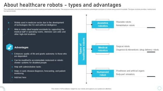 Industrial Robots System About Healthcare Robots Types And Advantages Sample PDF Industrial Robots System About Healthcare Robots Types And Advantages Sample PDF