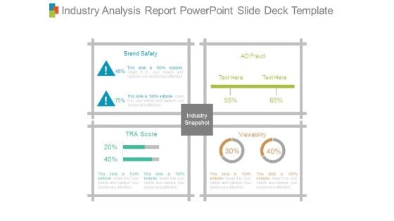 Industry Analysis Report Powerpoint Slide Deck Template