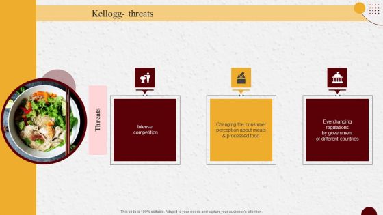 Industry Report Of Packaged Food Products Part 1 Kellogg Threats Graphics PDF