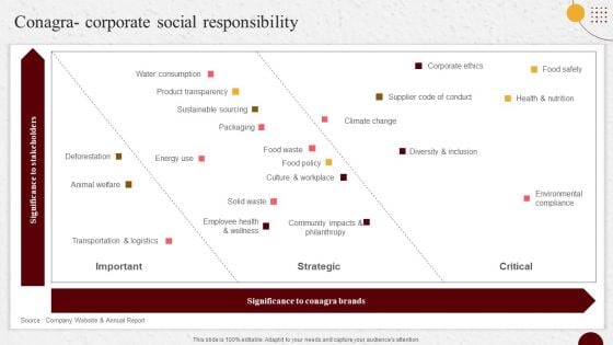 Industry Report Of Packaged Food Products Part 2 Conagra Corporate Social Responsibility Microsoft PDF