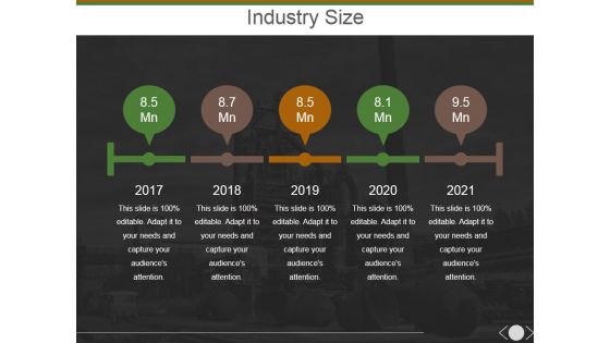 Industry Size Template 1 Ppt PowerPoint Presentation Outline Slides