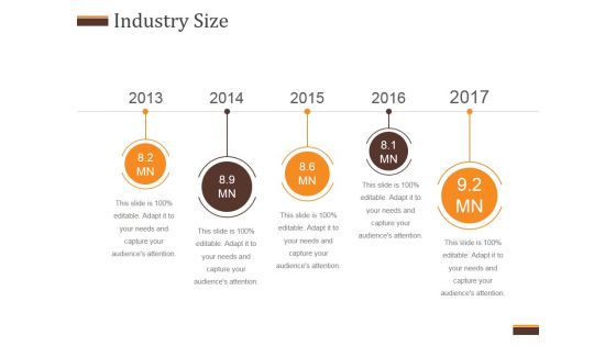 Industry Size Template 2 Ppt PowerPoint Presentation Topics