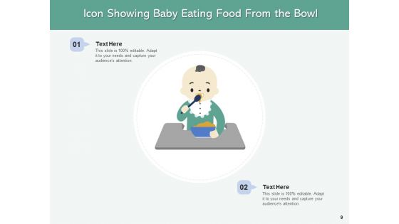 Infant Meals Icon Showing Ppt PowerPoint Presentation Complete Deck