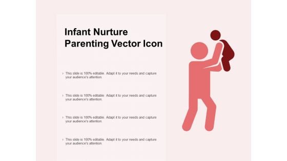 Infant Nurture Parenting Vector Icon Ppt PowerPoint Presentation Ideas Grid