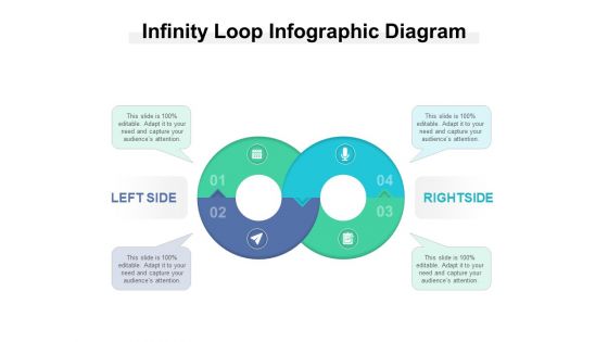 Infinity Loop Infographic Diagram Ppt PowerPoint Presentation Model Graphic Tips PDF