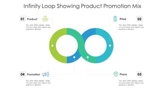 Infinity Loop Showing Product Promotion Mix Ppt PowerPoint Presentation File Example PDF