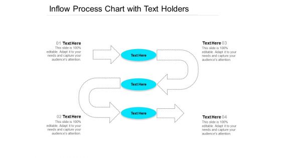 Inflow Process Chart With Text Holders Ppt PowerPoint Presentation File Themes PDF