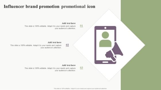 Influencer Brand Promotion Promotional Icon Formats PDF