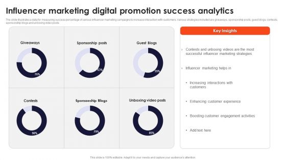 Influencer Marketing Digital Promotion Success Analytics Structure PDF