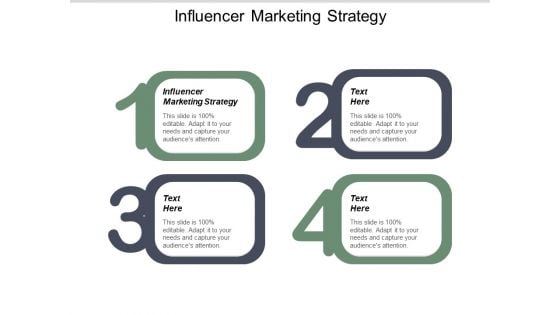 Influencer Marketing Strategy Ppt PowerPoint Presentation Gallery Skills Cpb