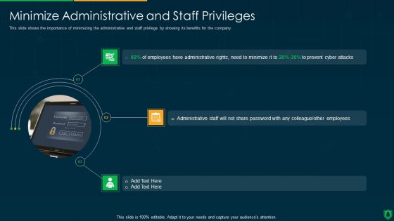Info Security Minimize Administrative And Staff Privileges Ppt PowerPoint Presentation Icon Files PDF