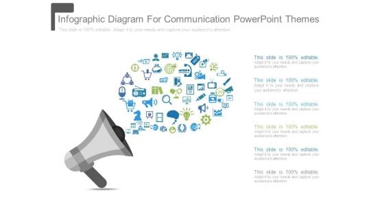 Infographic Diagram For Communication Powerpoint Themes