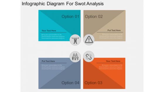 Infographic Diagram For Swot Analysis Powerpoint Template