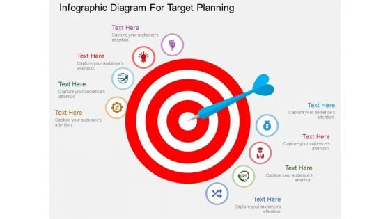 Infographic Diagram For Target Planning Powerpoint Templates