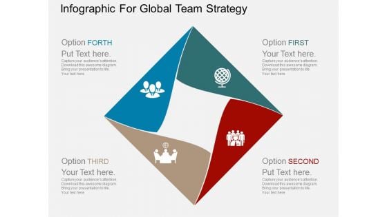 Infographic For Global Team Strategy Powerpoint Template