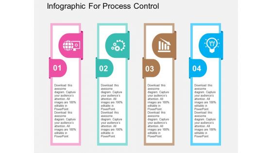 Infographic For Process Control Powerpoint Templates