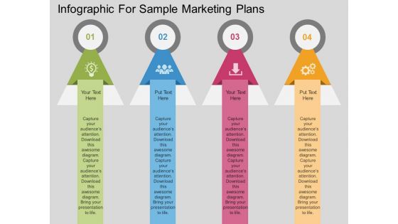 Infographic For Sample Marketing Plans Powerpoint Template