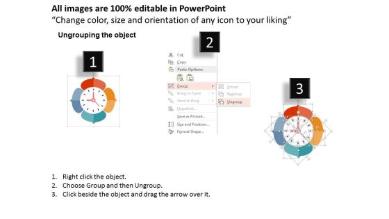Infographic Layout With Clock Design Powerpoint Templates Slide02