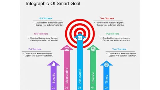 Infographic Of Smart Goal Powerpoint Templates