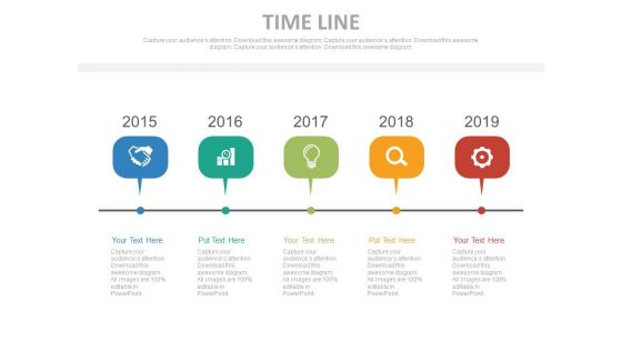 Infographic Timeline Chart For Business Process Powerpoint Slides