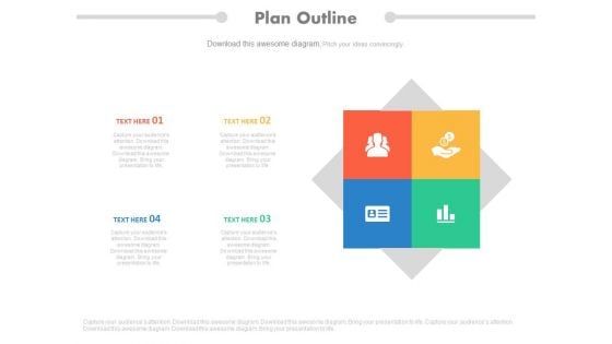 Infographics For Company Profile Management Powerpoint Template