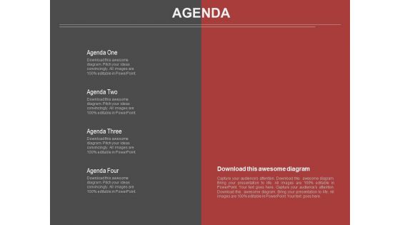 Infographics Slide Of Business Agenda Powerpoint Slides