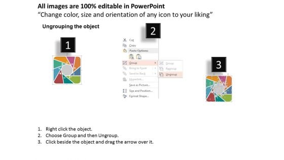 Infographics Square With Nine Business Icons Powerpoint Templates