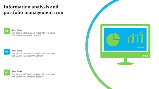 Information Analysis And Portfolio Management Icon Ppt Professional Graphics Download PDF