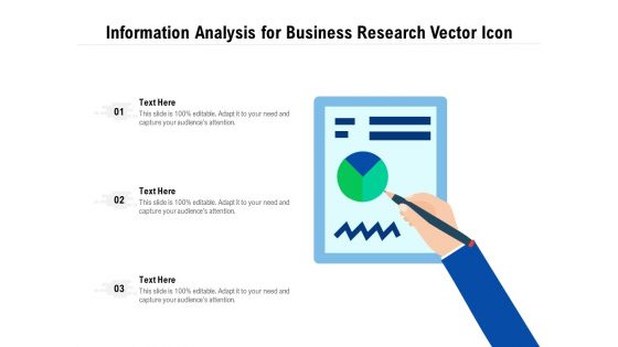 Information Analysis For Business Research Vector Icon Ppt PowerPoint Presentation Gallery Layout PDF