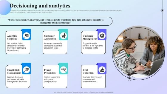 Information Analytics Company Outline Decisioning And Analytics Professional PDF