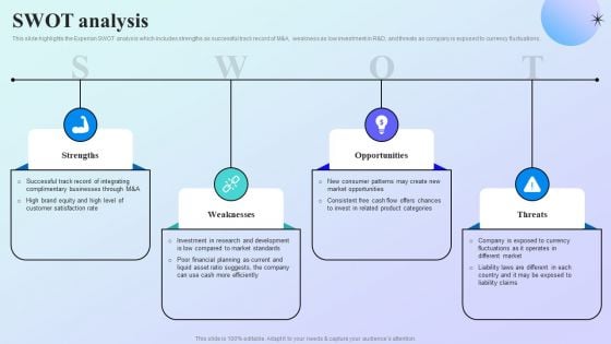 Information Analytics Company Outline SWOT Analysis Demonstration PDF