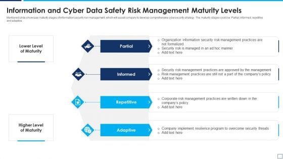 Information And Cyber Data Safety Risk Management Maturity Levels Elements PDF