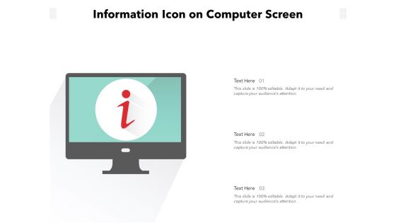 Information Icon On Computer Screen Ppt PowerPoint Presentation File Graphics Example PDF