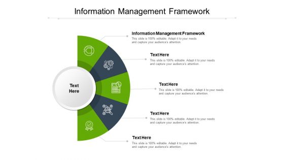 Information Management Framework Ppt PowerPoint Presentation Professional Infographics Cpb